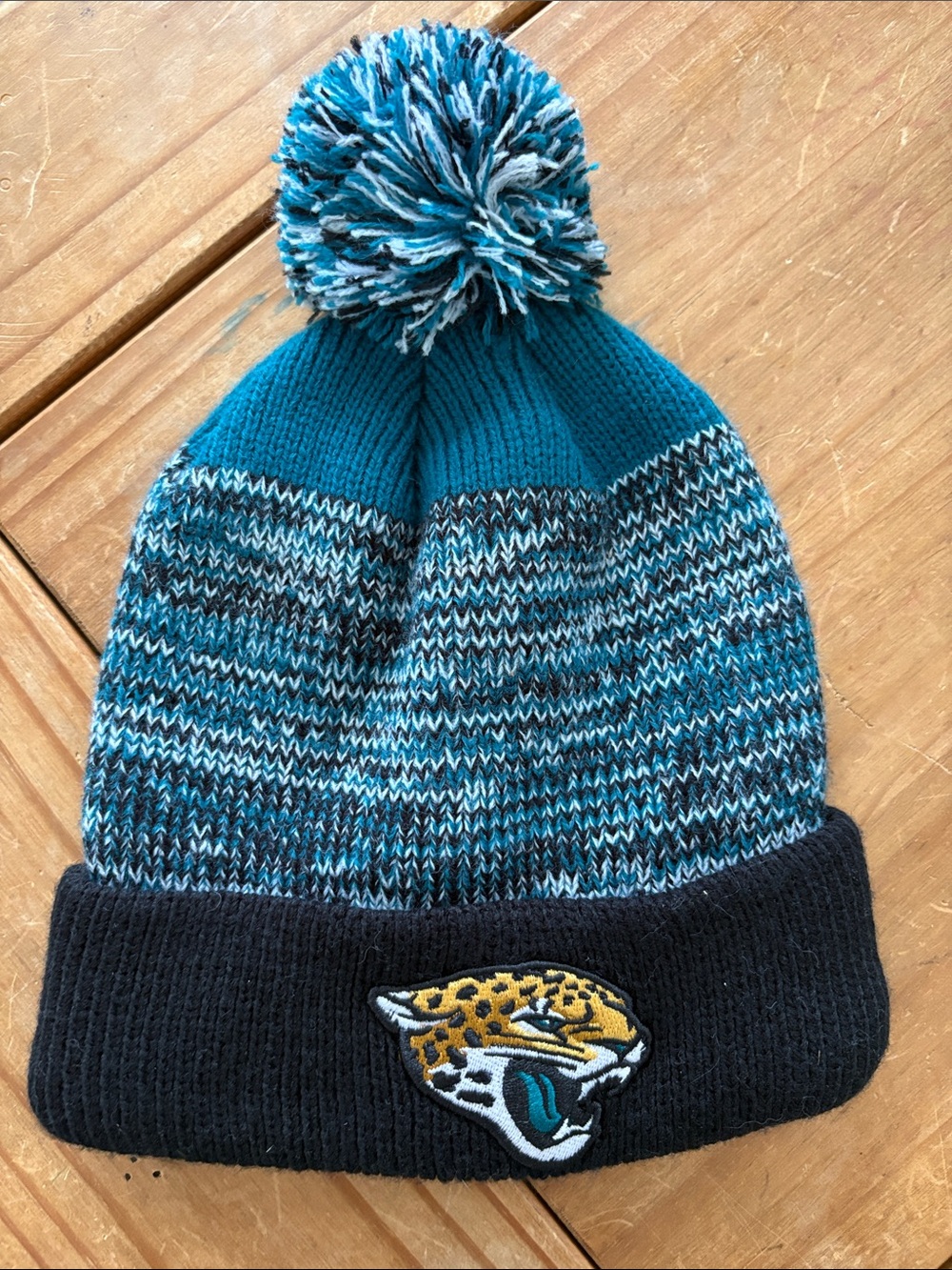 NFL Team Jacksonville Jaguars Adult Pom Pom Cozy knit One Size UNISEX Beanie